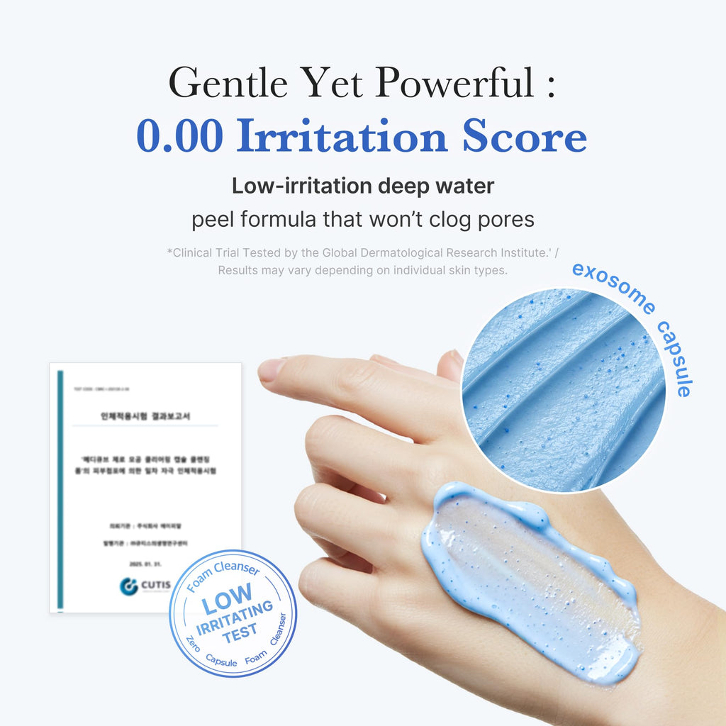 medicube Facial Cleanser Zero Pore Capsule Cleansing Foam | Daily Gentle Cleanser for Skin Texture, Blackhead & Pore Care
