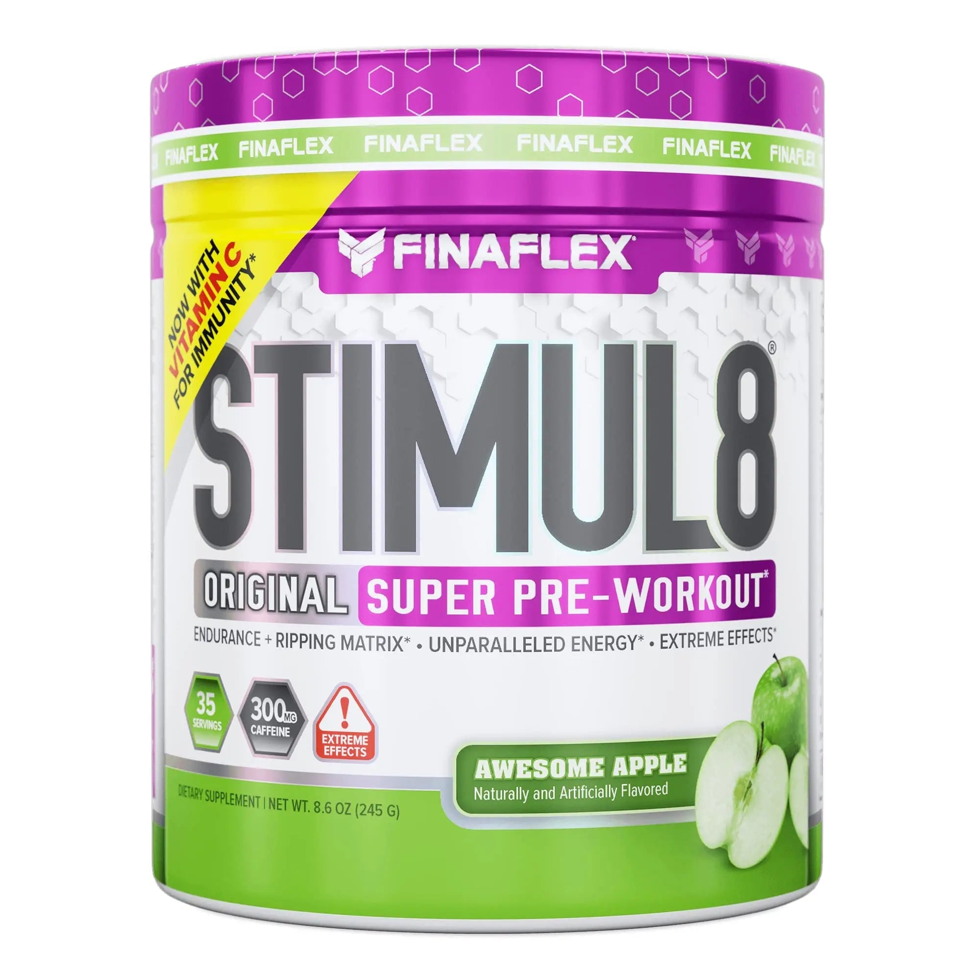 FINAFLEX STIMUL8 Original Super Pre-Workout, Awesome Apple - Energy, Strength FINAFLEX Au supplements