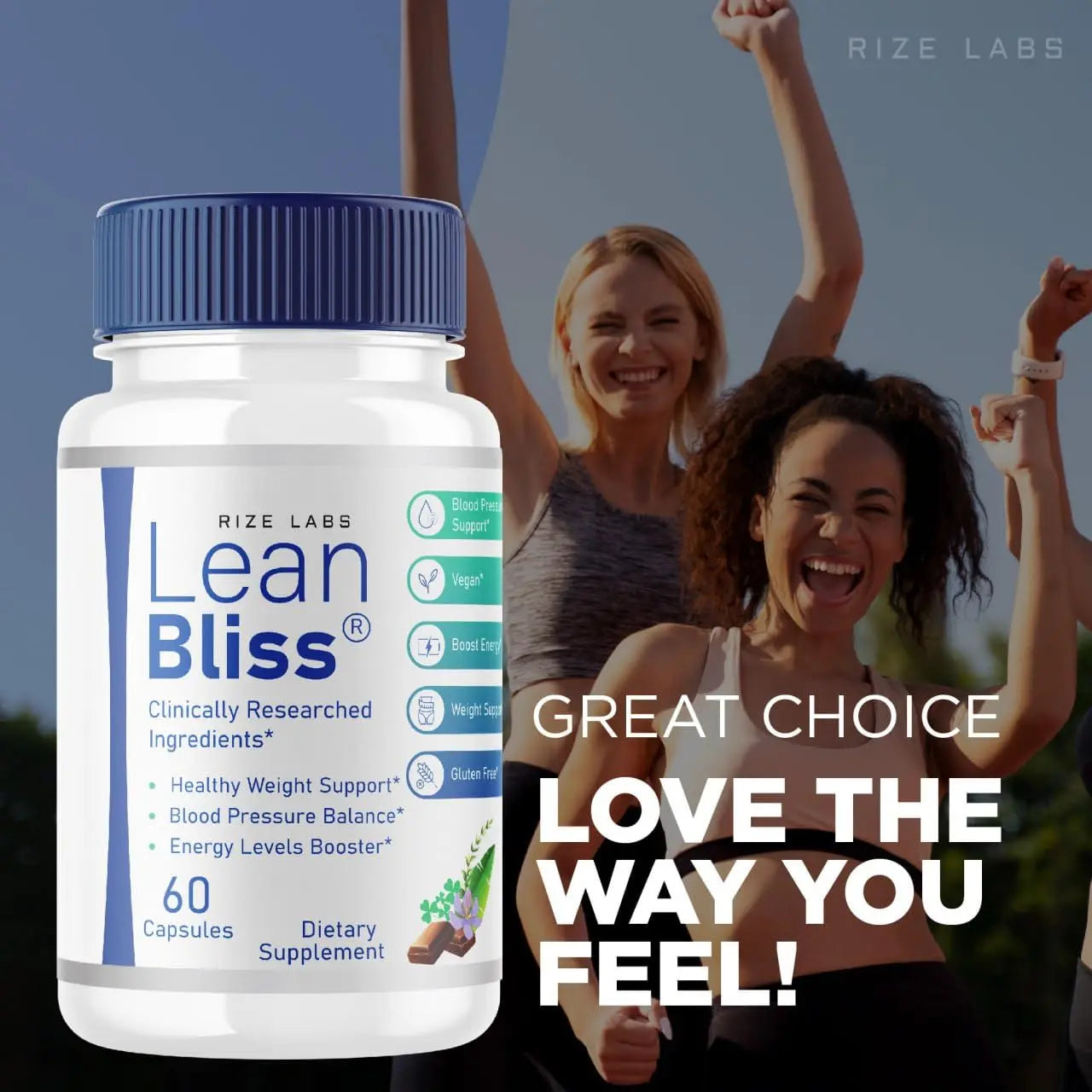 (3 Pack) Lean Bliss Weight Loss Pills, Lean Bliss Fat Burning Formula, LeanBliss Advanced rize labs Au supplements