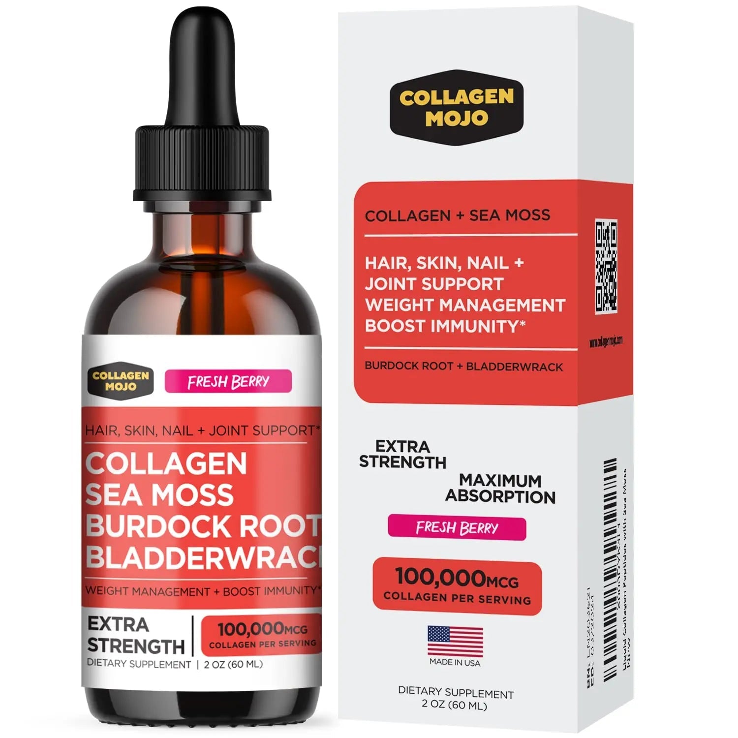 Collagen Mojo Liquid Collagen Peptides with Sea Moss, Burdock Root & Bladderwrack Collagen Mojo Au supplements