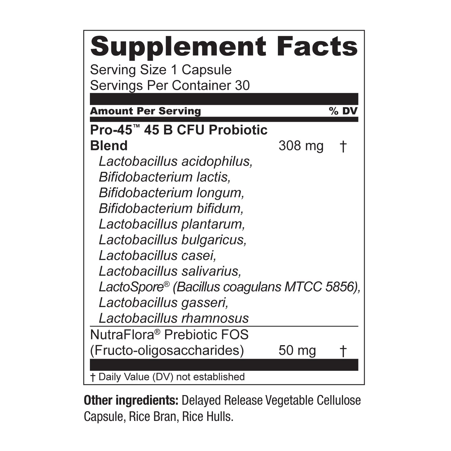 Live Conscious PRO45 Probiotics for Women & Men: Comprehensive Formula, 45 Billion CFU, 11 Strains, Dairy Free - w/Prebiotics and Probiotics