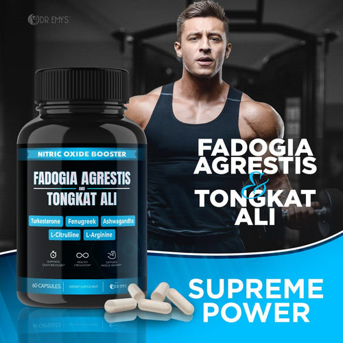 (2 Pack) Tongkat Ali Fadogia Agrestis Nitric Oxide Ashwagandha Supplement for Men Dr. Emy's Au supplements