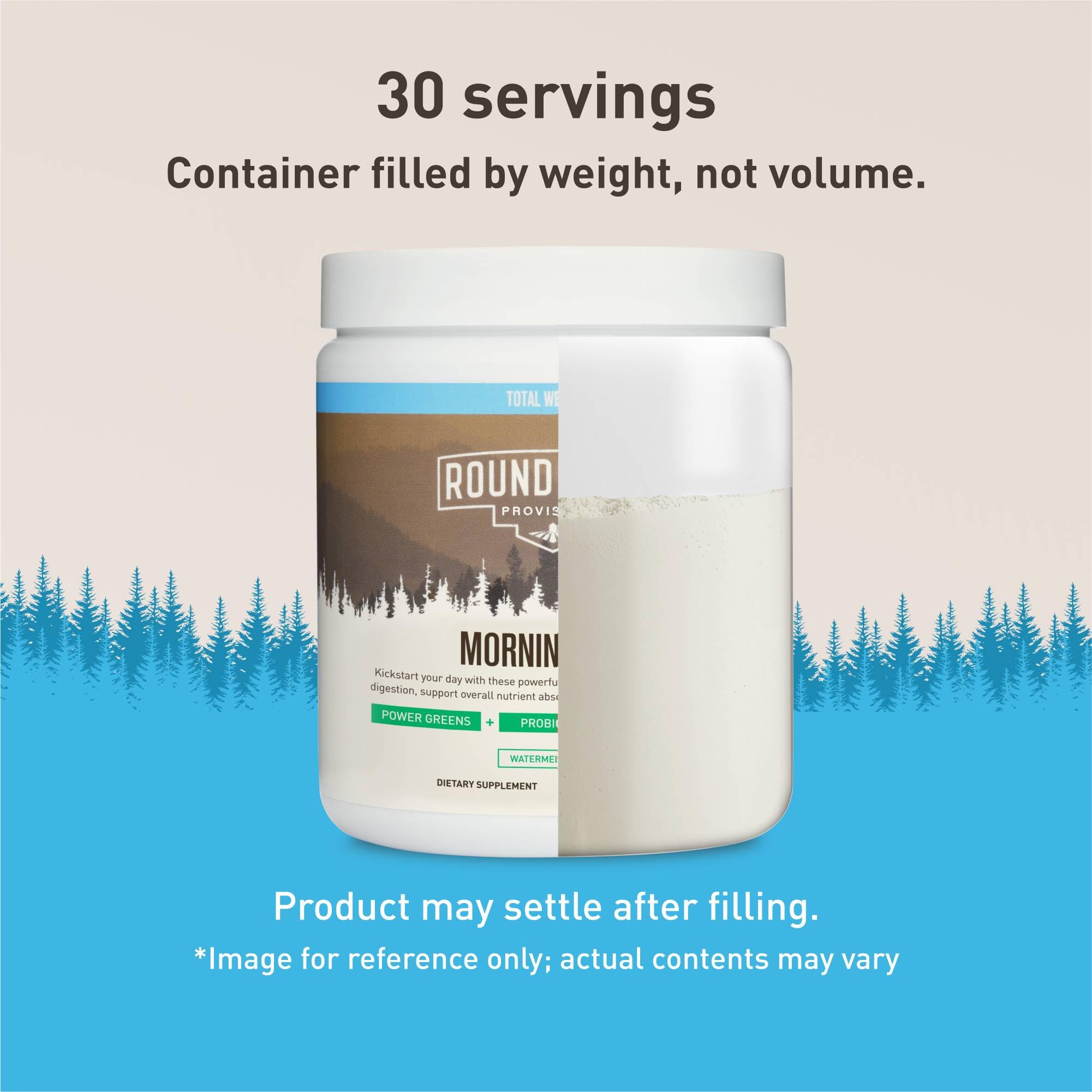 ROUNDHOUSE PROVISION Morning Kick by Chuck Norris - Watermelon Mint Flavor - Greens Superfood Powder with Probiotics, Collagen Peptides & Ashwagandha to Help Support Gut & Joint Health, 3 Pack ROUNDHOUSE PROVISION Au supplements
