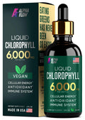 Chlorophyll Liquid Drops 6000 mg - Premium Liquid Chlorophyll Supplement - All-in-One Alpha Flow Au supplements