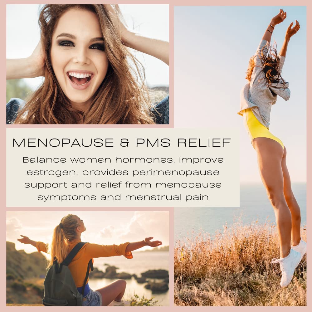 Hormone Balance for Women – Natural Female Energy & Mood Pills – Hot Flashes Menopause Relief Supplement with Vitex Chasteberry, Dong Quai, Maca Root Powder, Ginseng – 90 Veggie Capsules Herbal-avRay Au supplements