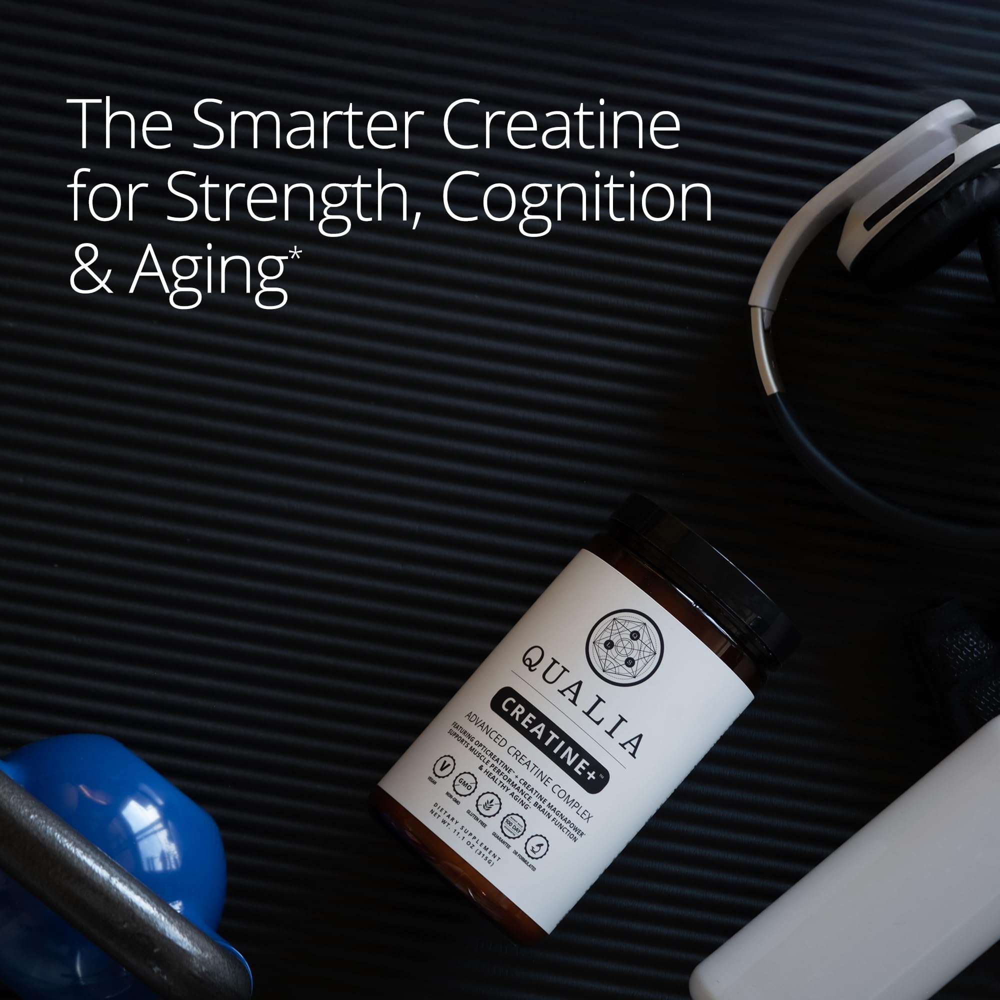 Qualia Creatine | Advanced Creatine Complex | 2 Sources + Magnesium | Optimized Absorption | Muscle Performance, Brain Function, & Healthy Aging QUALIA LIFE SCIENCES Au supplements