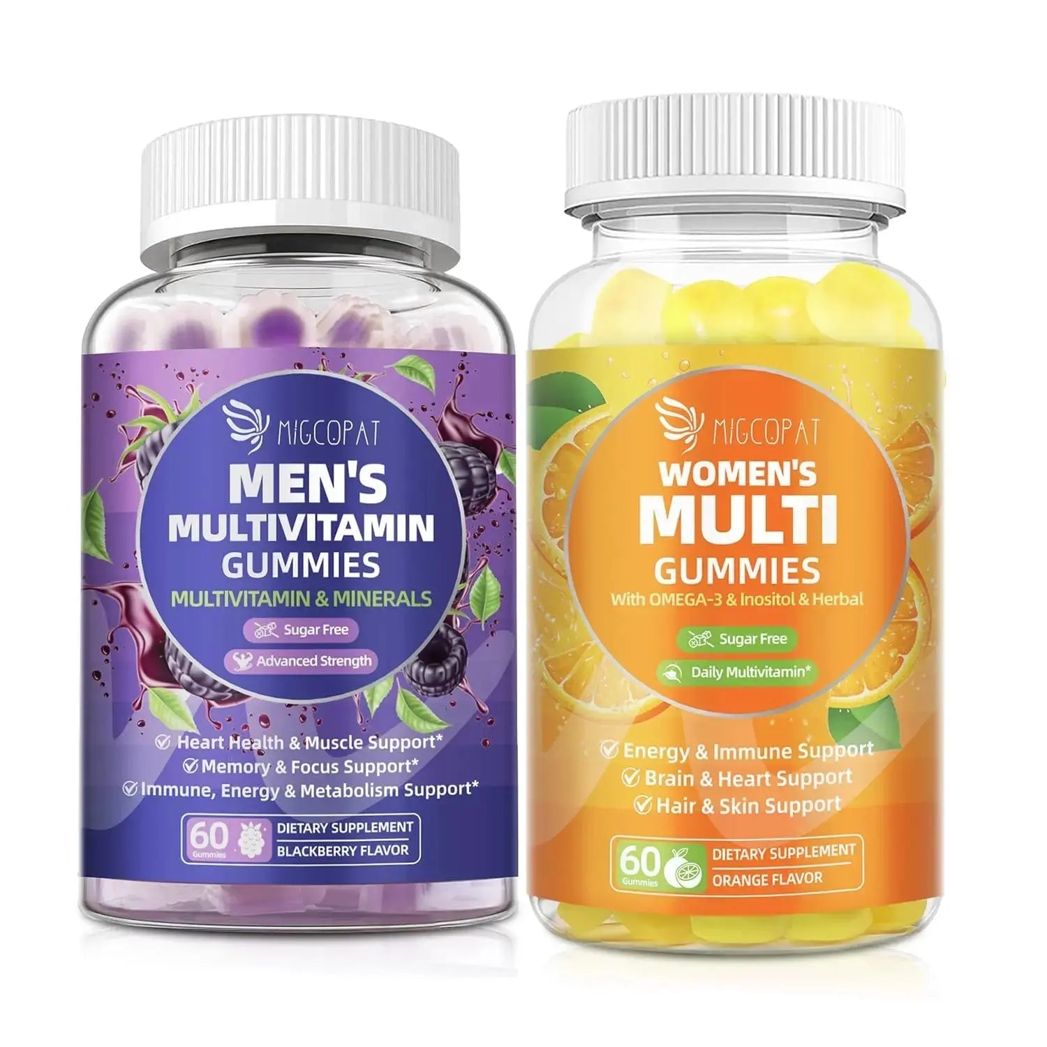 Migcopat Men & Women Multivitamin Gummies Buddles - Power Couple Nutrition Pack Migcopat Au supplements