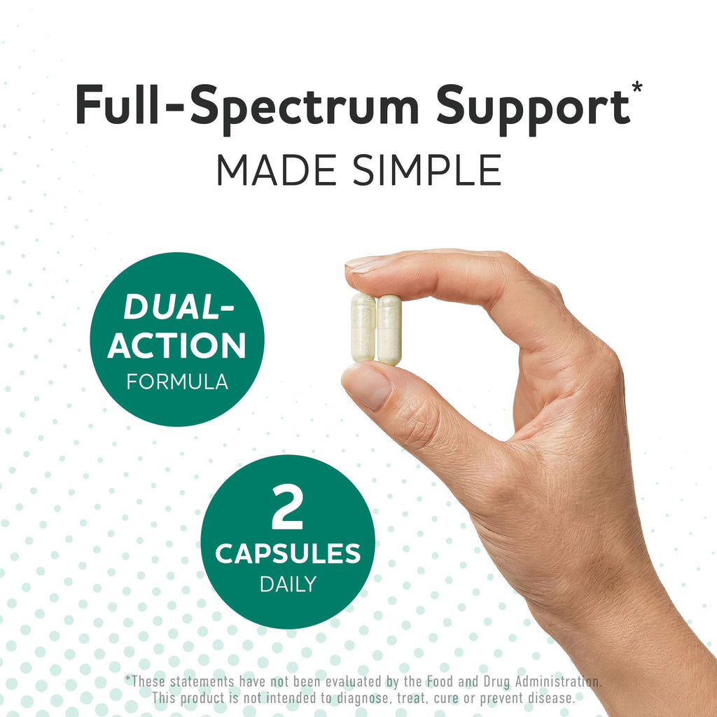 Prebiotics and Probiotics | 50 Billion CFU, 16 Probiotic Strains & Inulin Prebiotic Fiber | Delayed Release Capsules | Gut Health Support | Prebiotics and Probiotics for Women & Men | Non-GMO | 60 Ct
