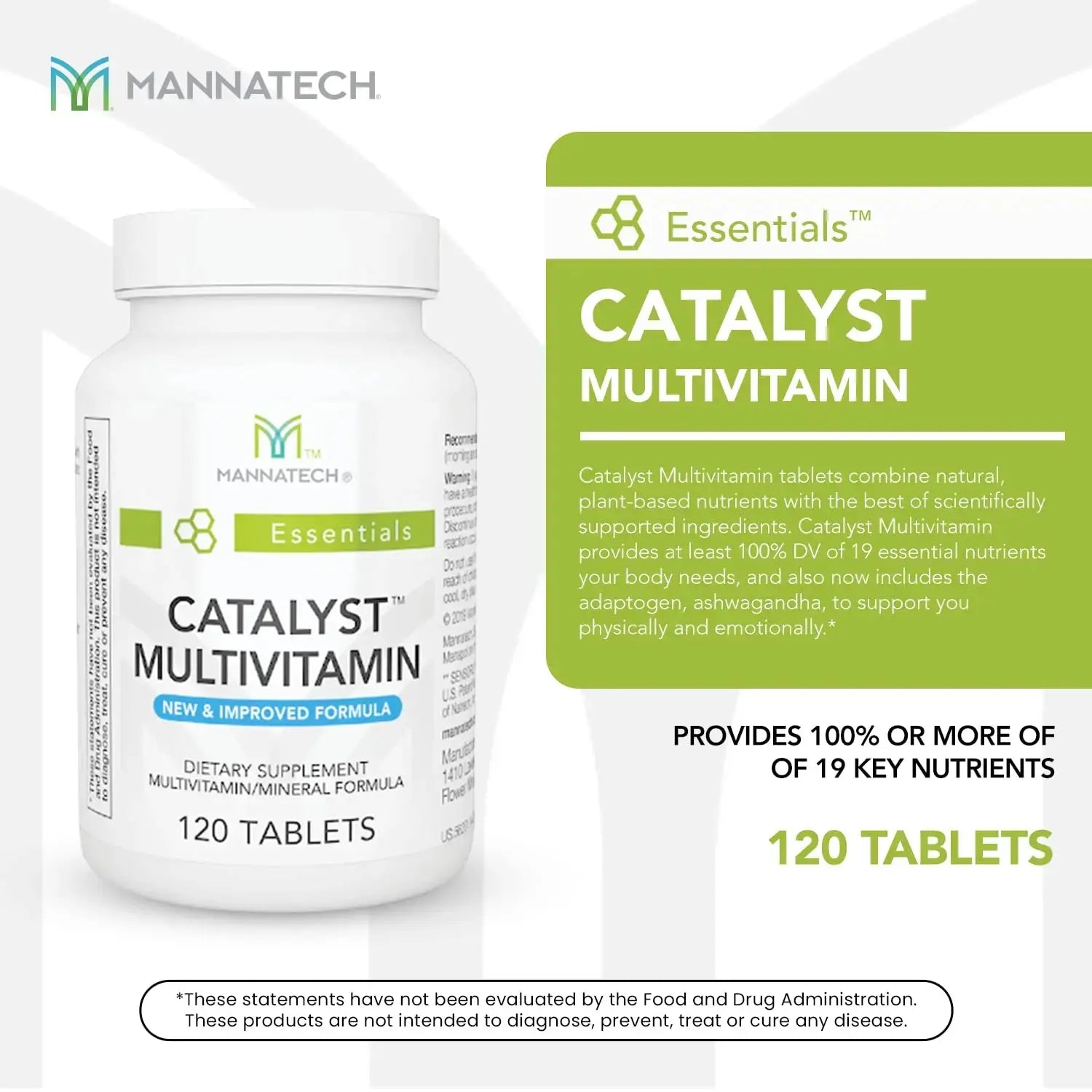 Mannatech Catalyst Multivitamin 120 Tablets, Maximize Your Multivitamin. Provides Antioxidants Vitamin A, Vitamin C, and Vitamin E Mannatech Au supplements