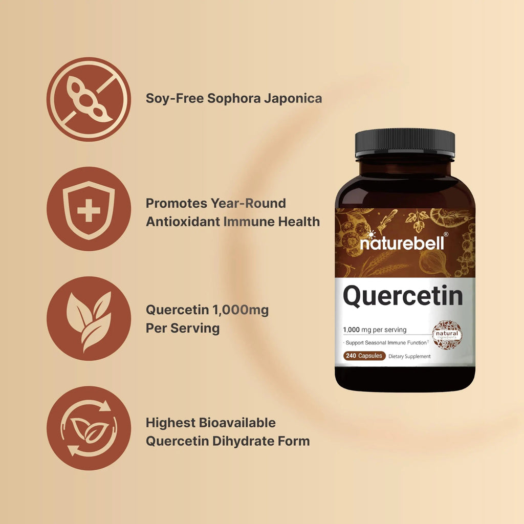 NatureBell Quercetin 1000mg Per Serving | 240 Capsules, Ultra Strength Quercetin NatureBell Au supplements