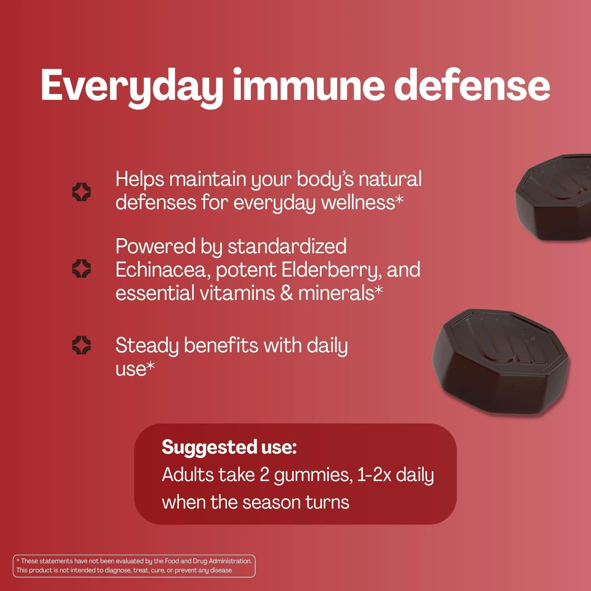 URVI® Immune Support Gummies - Vitamin C, D3 K2, E, Niacin, Zinc & Selenium with Elderberry & Echinacea URVI Au supplements