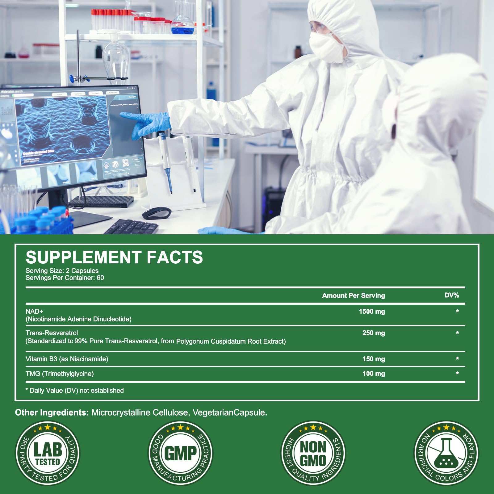APU.FAIRY NAD Supplement,NAD Nicotinamide Riboside,Extra Strength NAD Alternative Liposomal,Boost NAD & Resveratrol + for Women & Men,Energy Anti-Aging,Cell Regeneration,120 Capsules sack-120 APU.FAIRY Au supplements