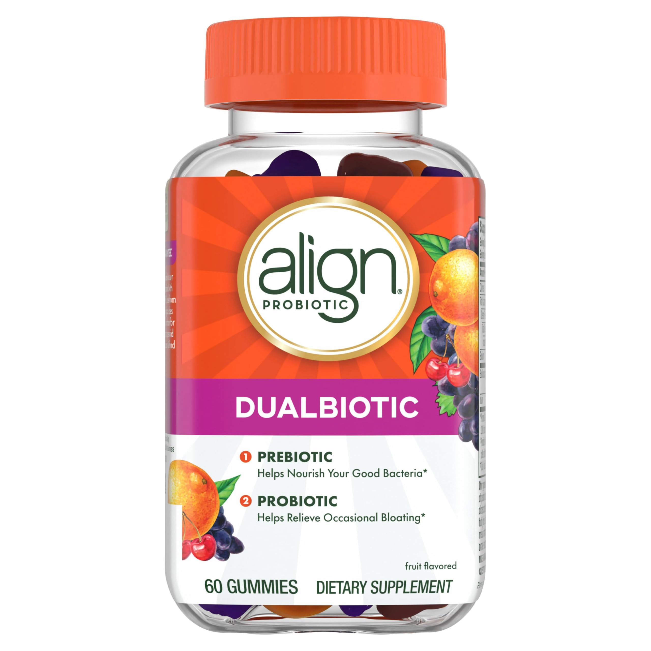 Align Dualbiotic, Prebiotics and Probiotics for Women and Men, Probiotics for Digestive Health, Prebiotics Help Nourish Good Bacteria