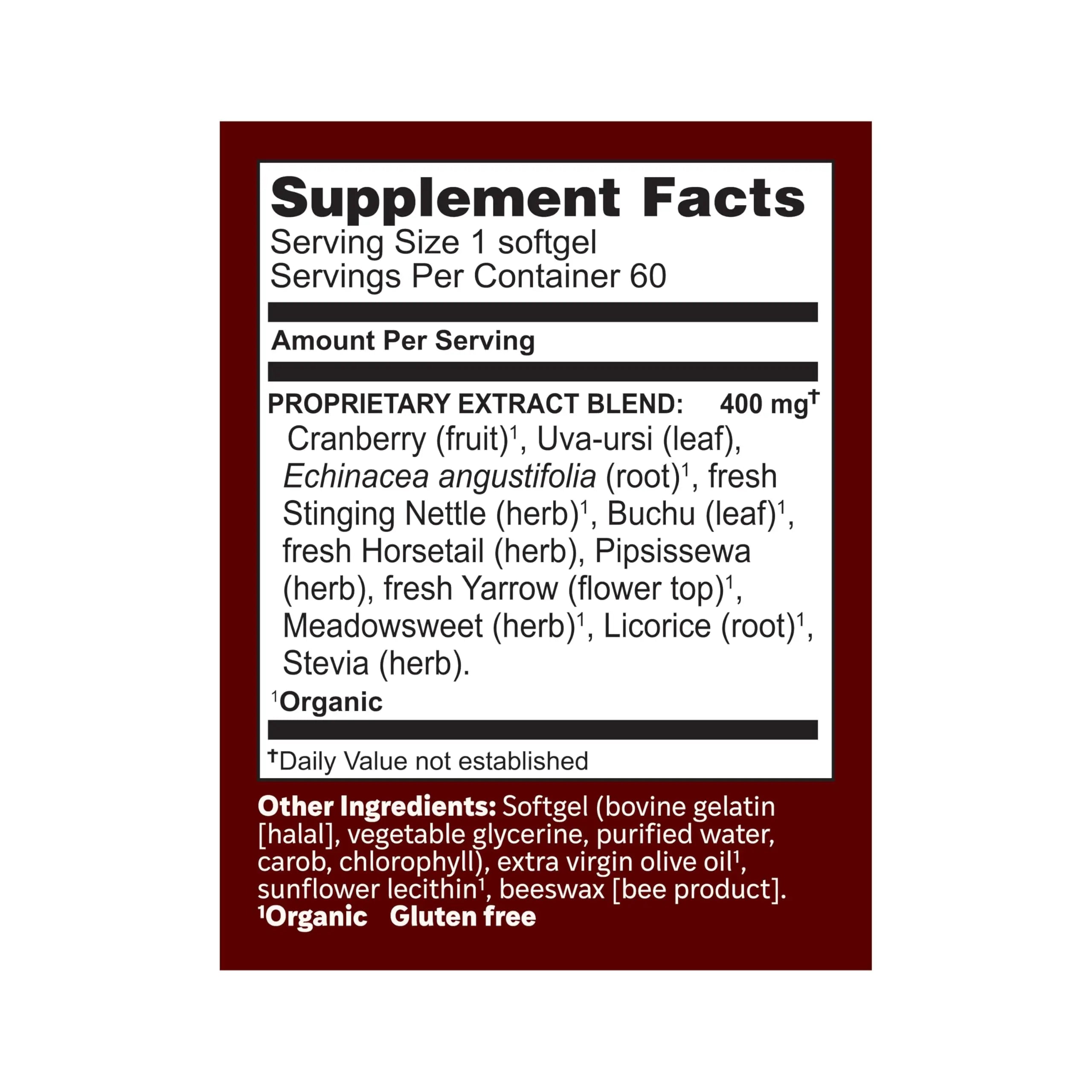 Herbs Etc. CranBladder ReLeaf Softgels - Bladder Health Support - Natural Supplement Formula to Aid Urinary Health & Comfort - Optimal Urinary Support with Cranberry - 60 Softgels (60 Servings) Herbs Etc. Au supplements