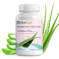 AloeCure Daily Probiotics 10 Billion CFU for Digestive Support 8 Strains, 6 Prebiotics & Enzymes - Digestive Supplement with Bromelain for Women & Men