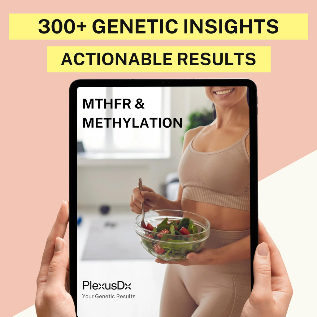 Genetic Methylation Test Kit & MTHFR Testing Kit | 300+ DNA Reports Including MTHFR Gene Variants, COMT, BHMT, AHCY and Folate | Custom Supplement & Meal Plan Recommendations with 10,000 Recipes PlexusDX Au supplements