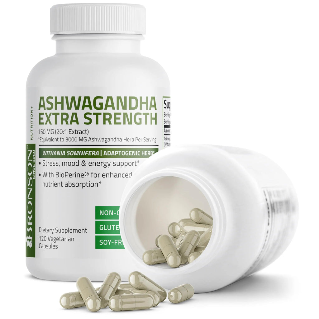 Bronson Ashwagandha Extra Strength Stress & Mood Support with BioPerine Bronson Au supplements