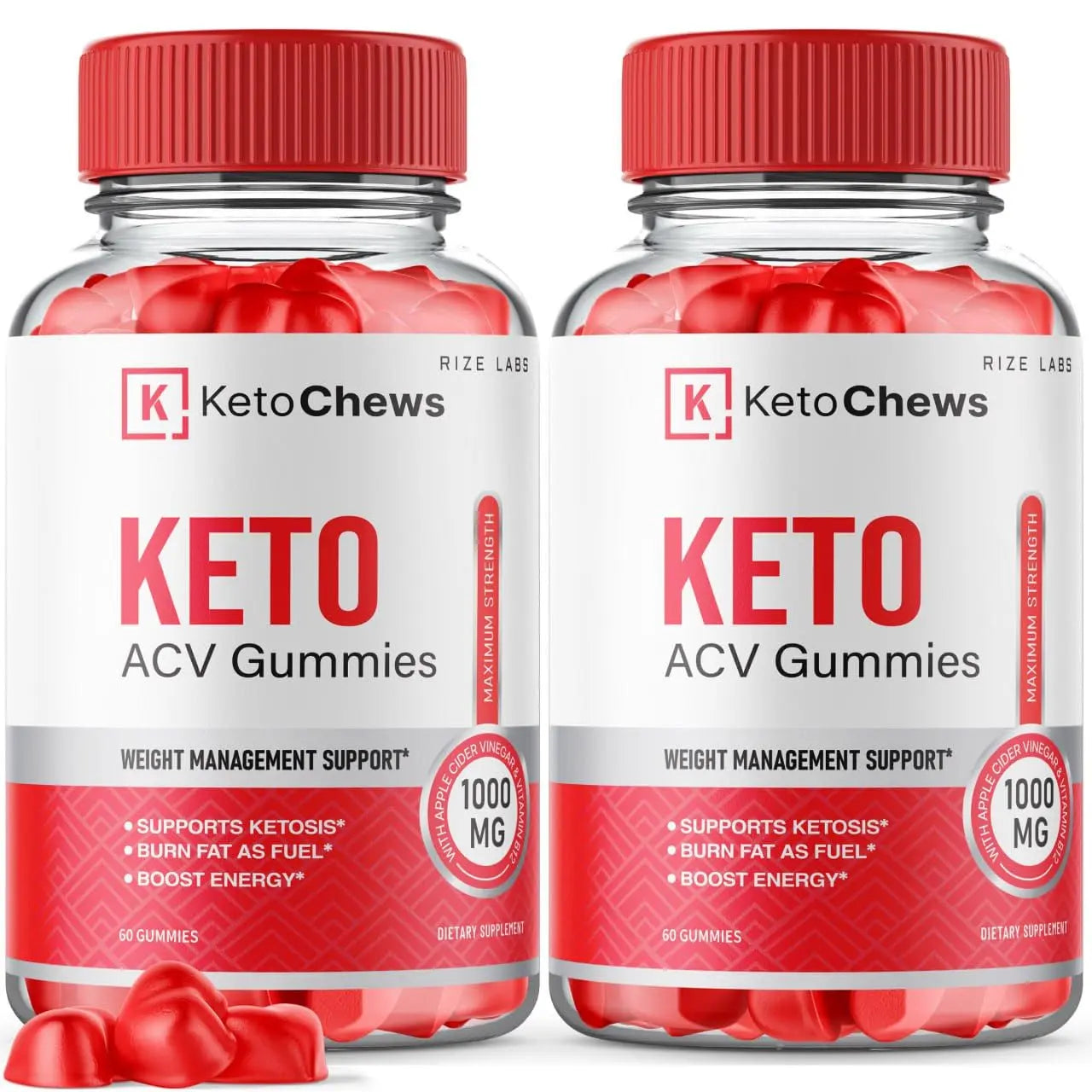 (2 Pack) Keto Chews Gummies - Keto Chews ACV Gummies for Weight Loss 525 MG rize labs Au supplements