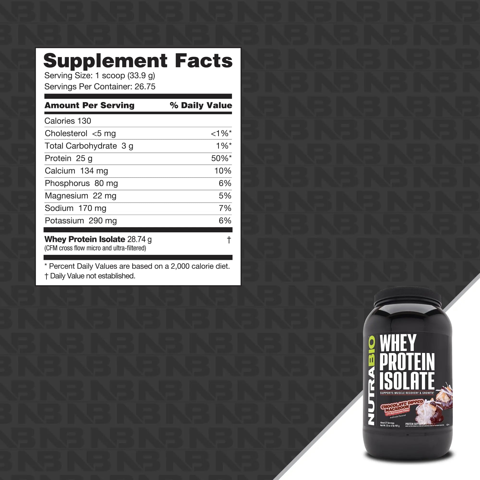 NutraBio Whey Protein Isolate Supplement – 25g of Protein Per Scoop with Complete NutraBio Au supplements