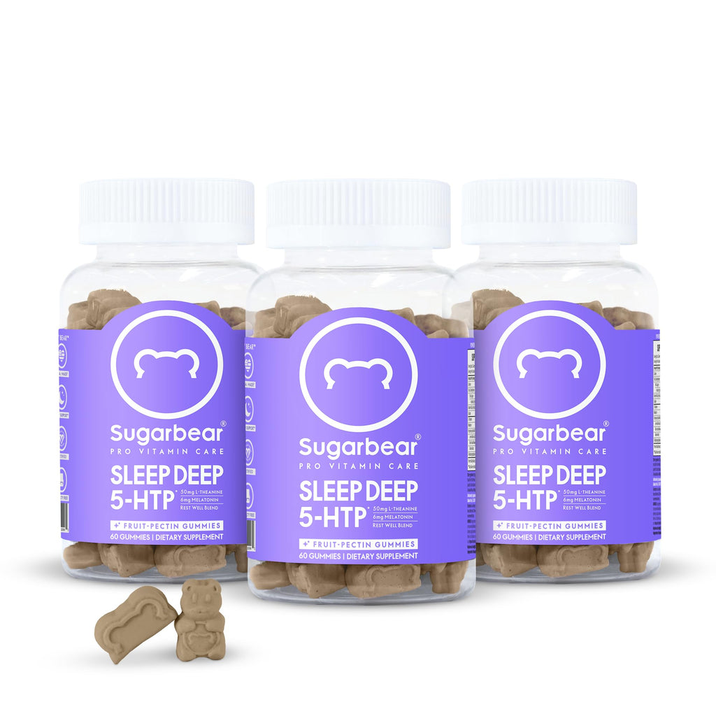 Sugarbear Sleep Aid Gummies for Adults with Melatonin 6mg, Magnesium SugarBearHair Au supplements