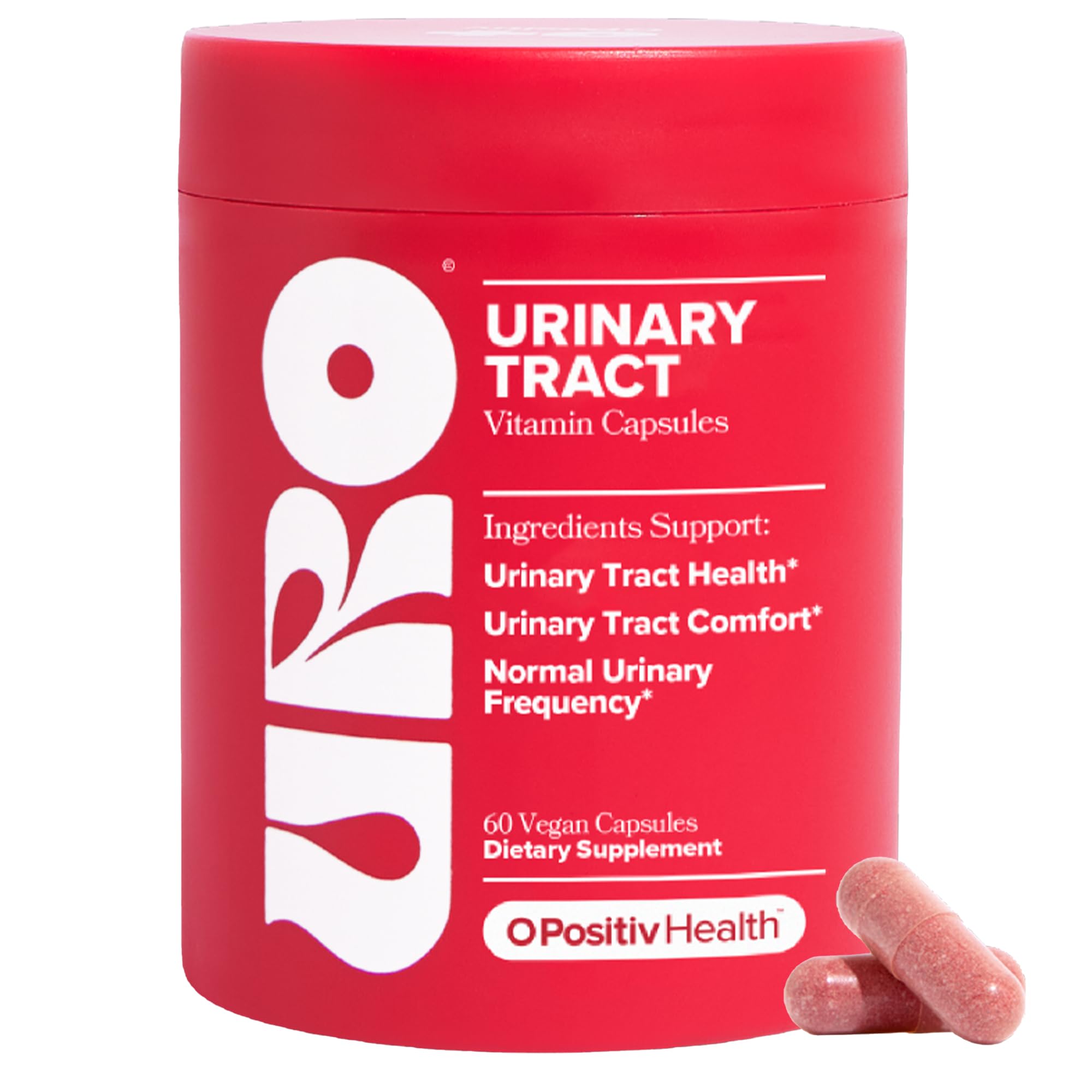 O Positiv URO Urinary Tract Health Supplement for Women, 60 Count (Pack of 1) - Urinary Support Vitamins with Pacran Complete Cranberry Extract
