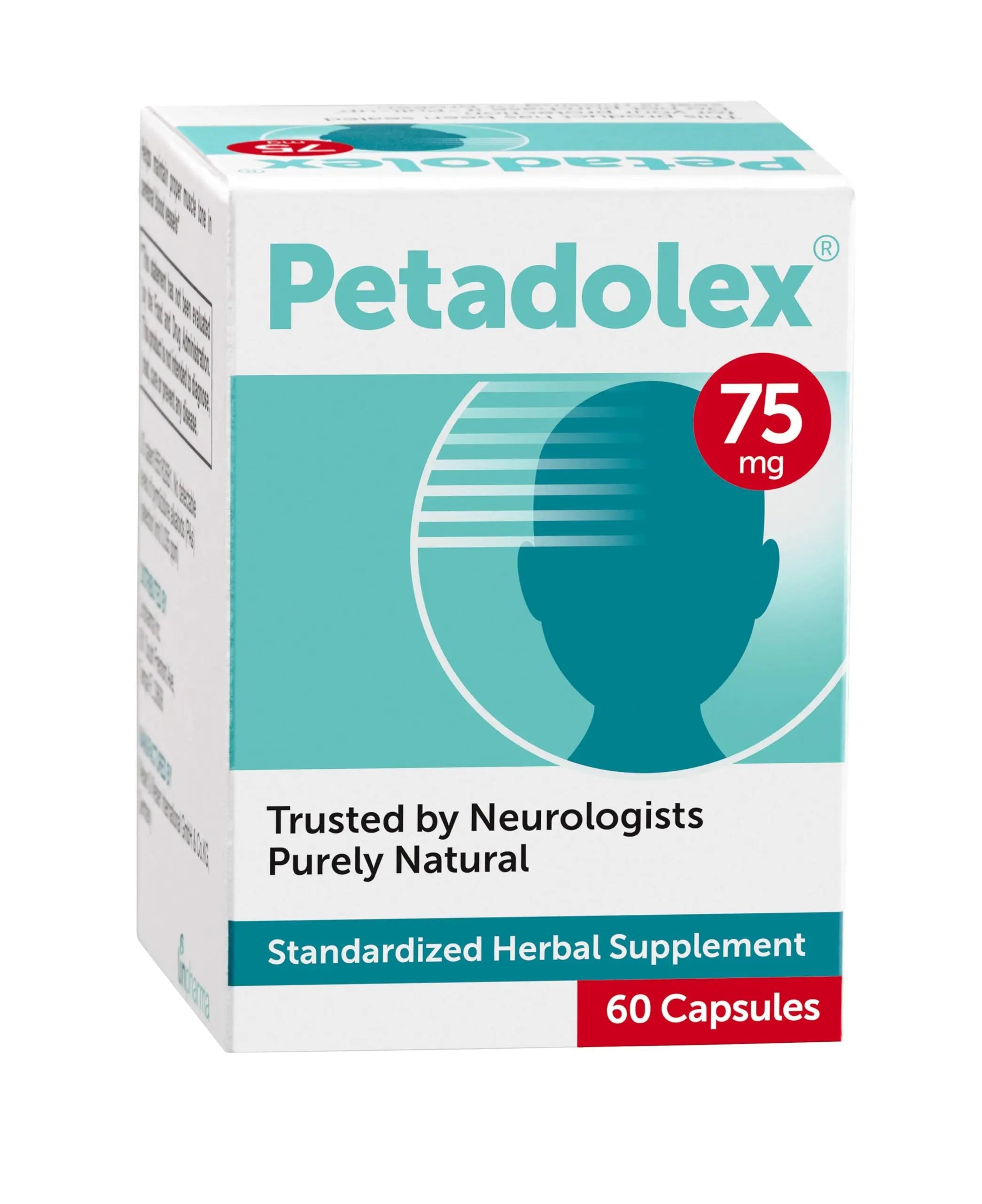 Petadolex - Migraine Relief - Patented Butterbur Root Extract, 75mg PA-Free Butterbur Extract Petadolex Au supplements