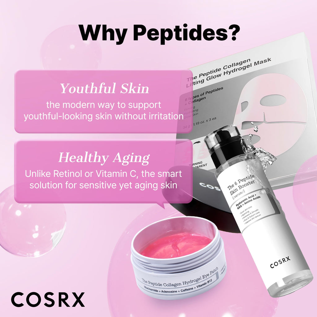 COSRX 6X Peptide Collagen Booster Toner Serum with Copper Peptides, Niacinamide & Hyaluronic Acid Skin Renewal Boosting