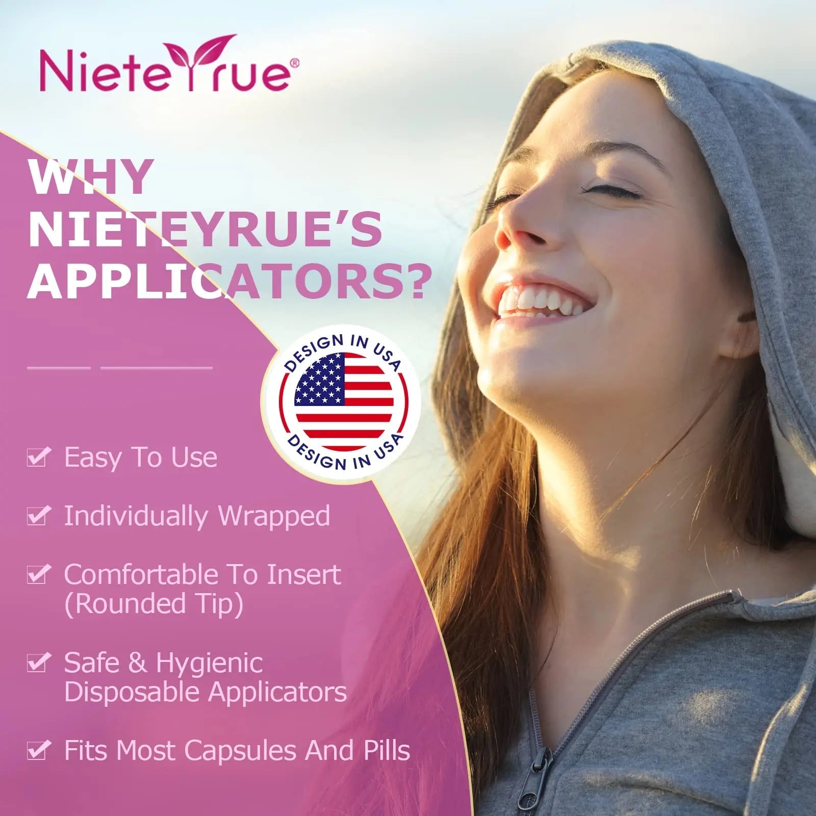 Nieteyrue (40 Packs) Disposable Vaginial Applicators Individually Wrapped Hygienic Fit Nieteyrue Au supplements