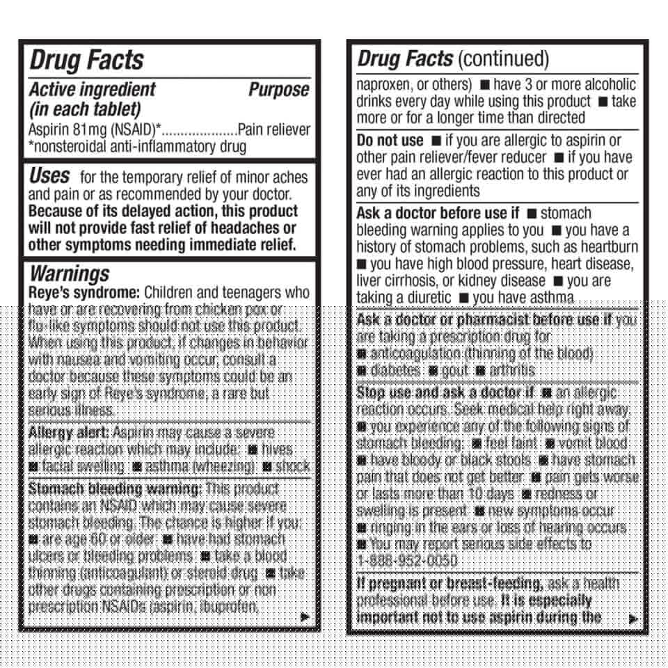 HealthA2Z Aspirin 81mg Low Strength | Enteric Coated | 24 Packs of 40 Counts (960 Tablets Total) | Value Package HealthA2Z Au supplements