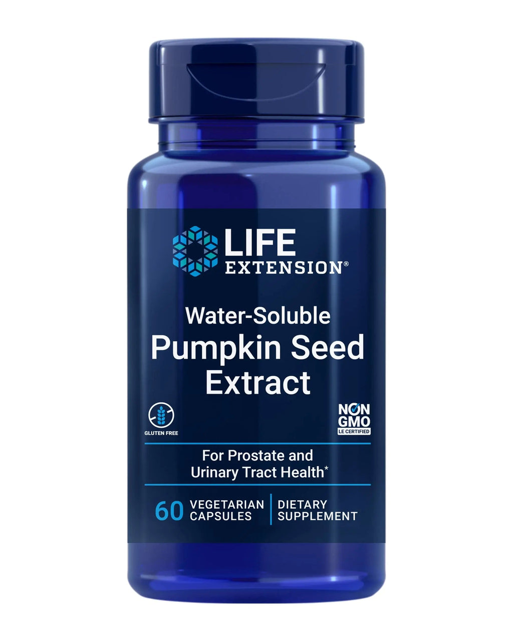 Life Extension Water-Soluble Pumpkin Seed Extract, Promotes Prostate & Urinary Tract Health, Bladder Health Support, Men, Women, Gluten-Free, Non-GMO, Vegetarian, 60 Capsules Life Extension Au supplements