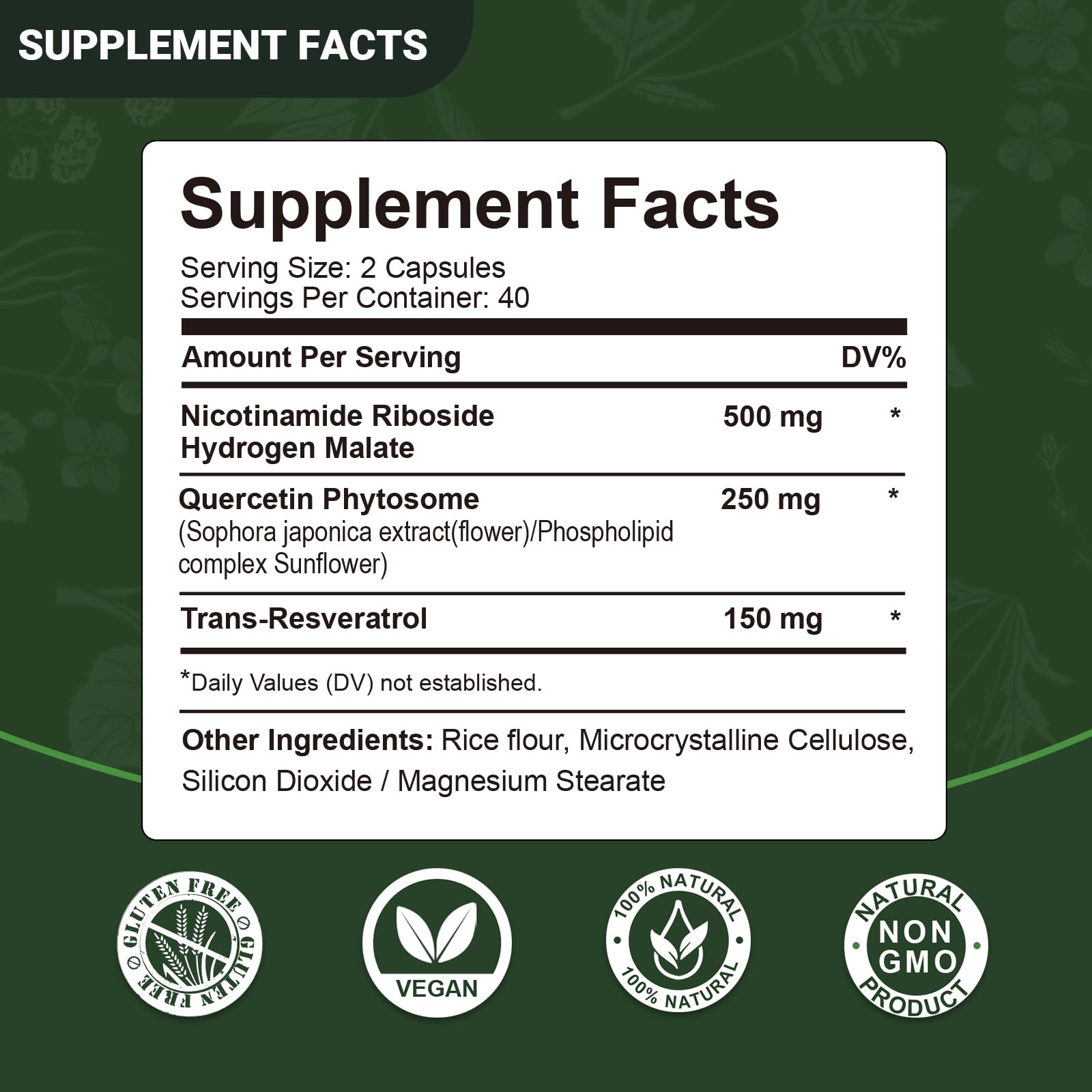 Airboy NAD Supplement with Nicotinamide Riboside Resveratrol & Quercetin 900 mg, NMNH Alternative for Men and Women Support Anti-Aging, Energy, Focus - 80 Capsules Airboy Au supplements