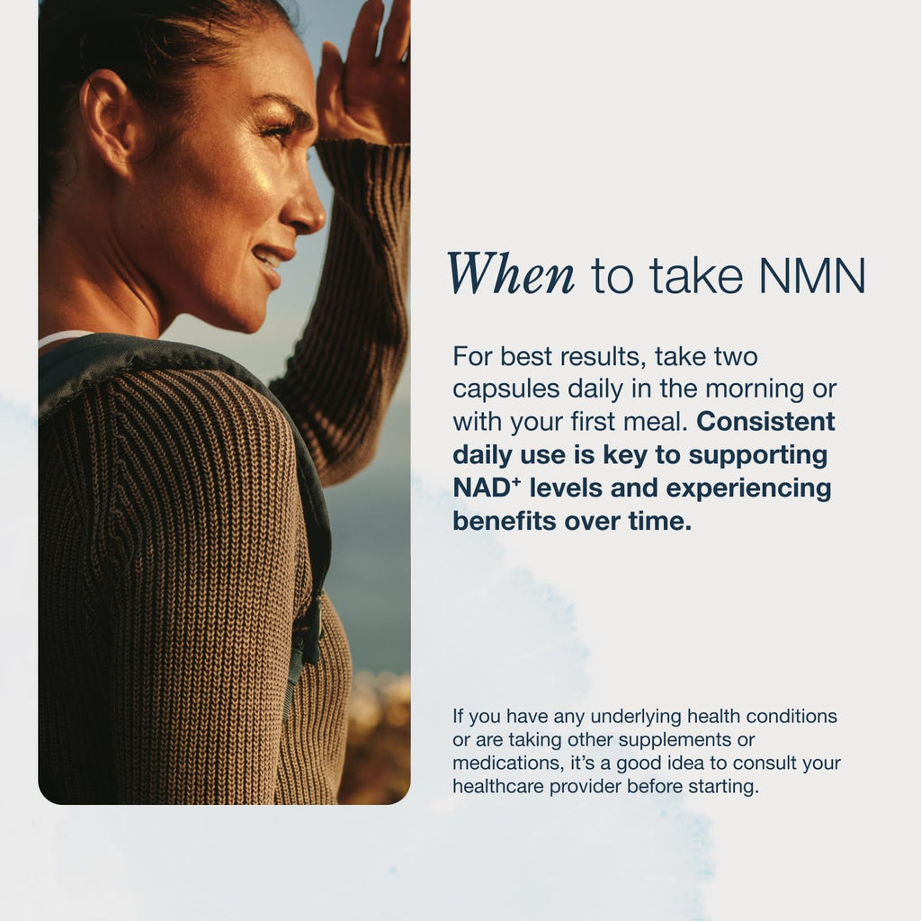 InfiniWell NMN Supplement - NAD+ Supplement Alternative with Resveratrol & Pterostilbene - Supports NAD+ Production - Anti Aging Support for Brain, Heart & Digestion (60 Capsules) InfiniWell Au supplements
