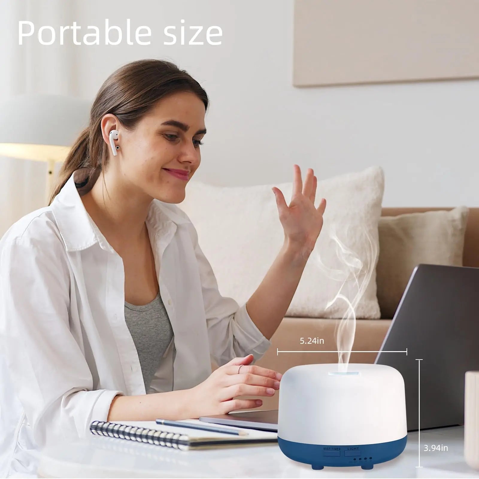 Marchred 300ML Essential Oil Diffuser with Remote Control, 7 LED Color Changing Light Marchred Au supplements