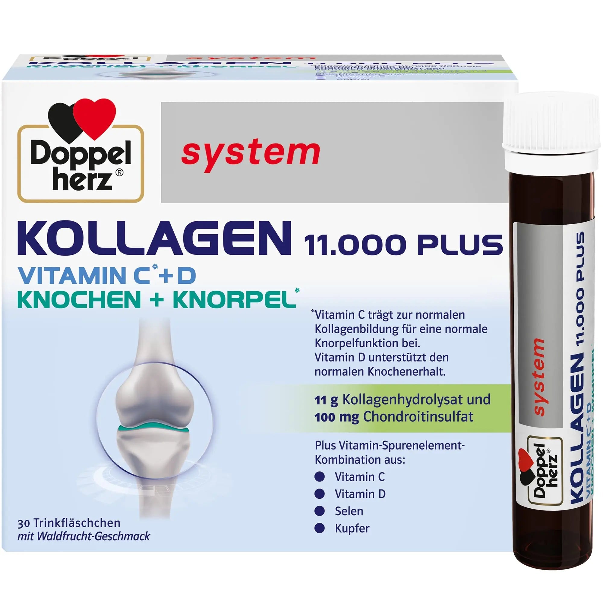Doppelherz collagen 11,000 ampoules, 30 x 25 ml, PZN:7625039 My Store Au supplements