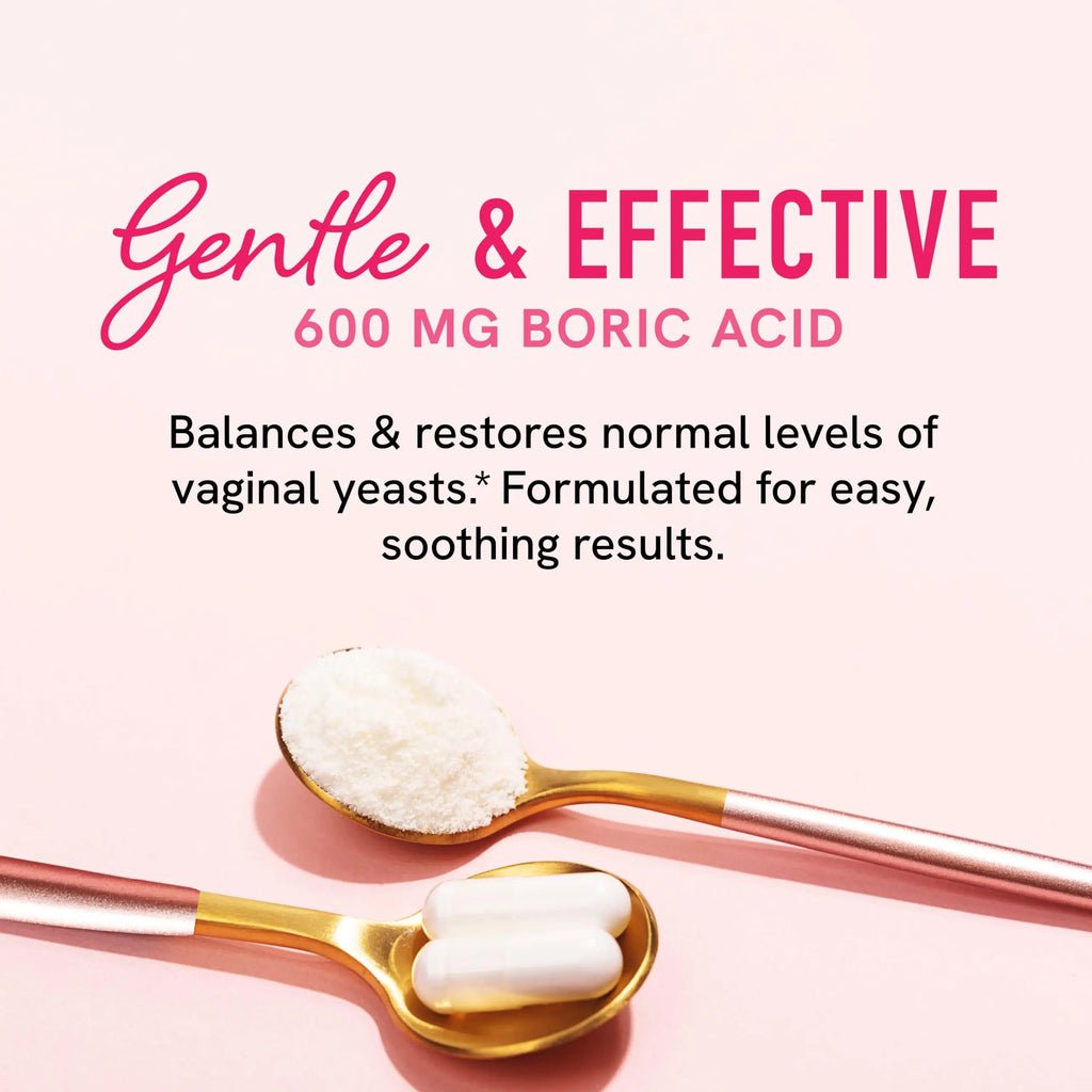 Boric Acid Suppositories for Women | 600mg | for pH Balance, Vaginal Odor & Itching | Feminine Hygiene SMNutrition Au supplements