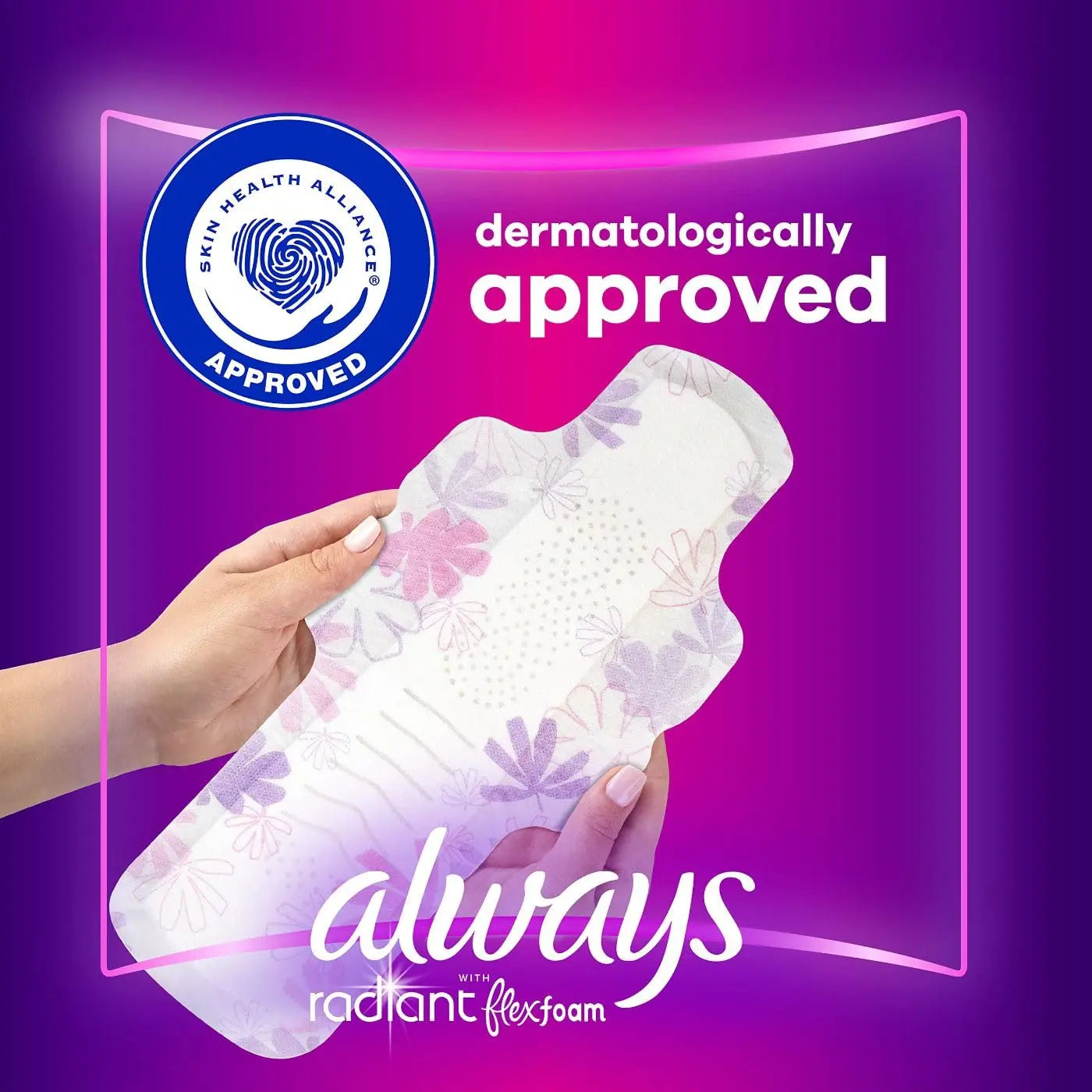 Always Radiant Feminine Pads for Women, Size 4 Overnight Pads Always Au supplements
