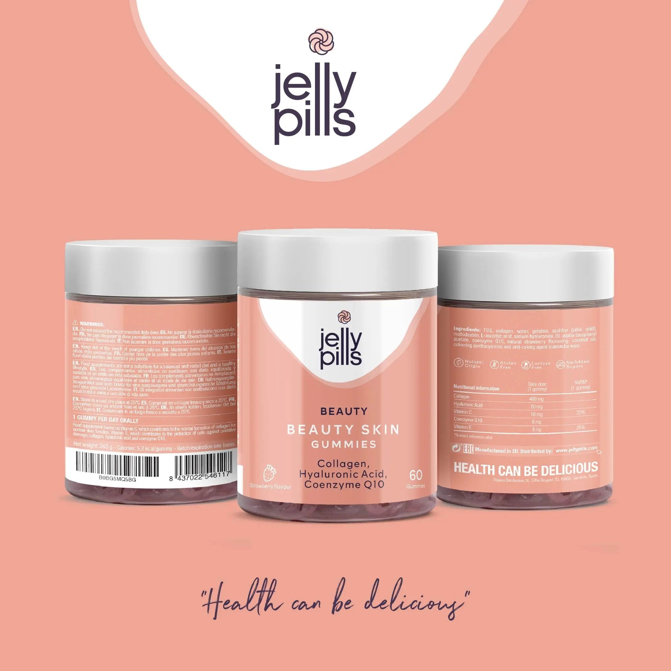 Jelly Pills® Hydrolyzed Collagen Gummies with Hyaluronic Acid and Coenzyme Q10 Jelly Pills Au supplements