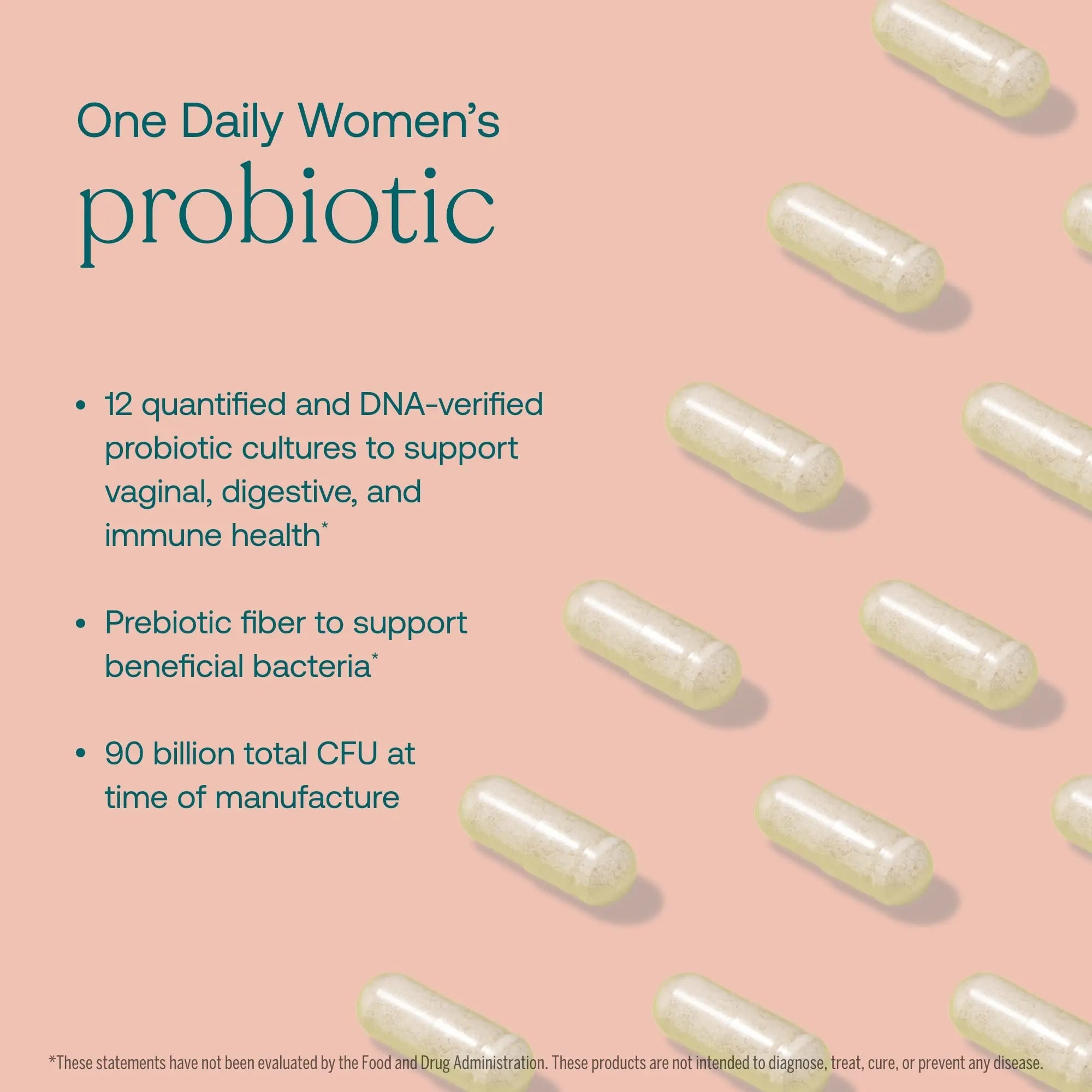 True Grace One Daily Women’s Probiotic - 30 Vegetarian Capsules - Digestive, Vaginal True Grace Au supplements
