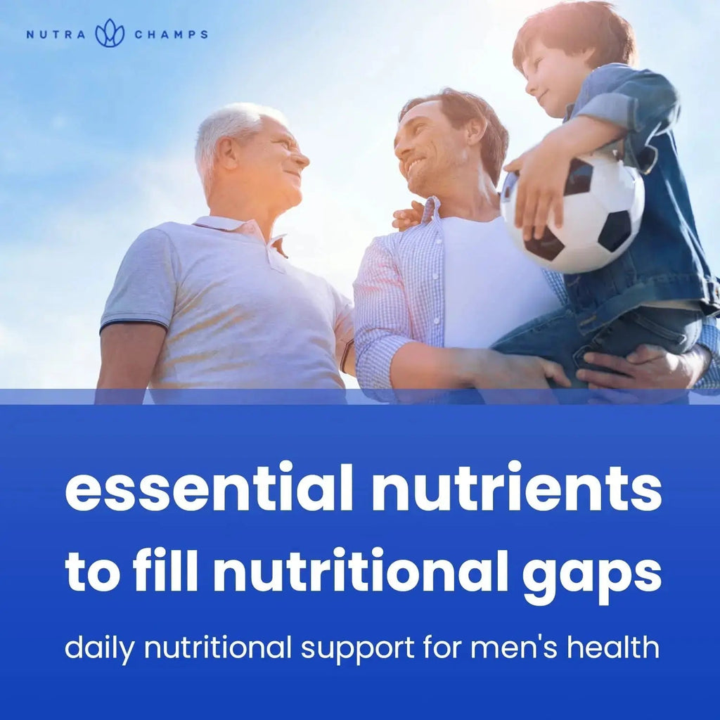 NutraChamps Multivitamin for Men, 240 Count, Vitamins A, B, C, D, E, Biotin, Zinc, Mens Gummy Multivitamins Supplement NutraChamps Au supplements