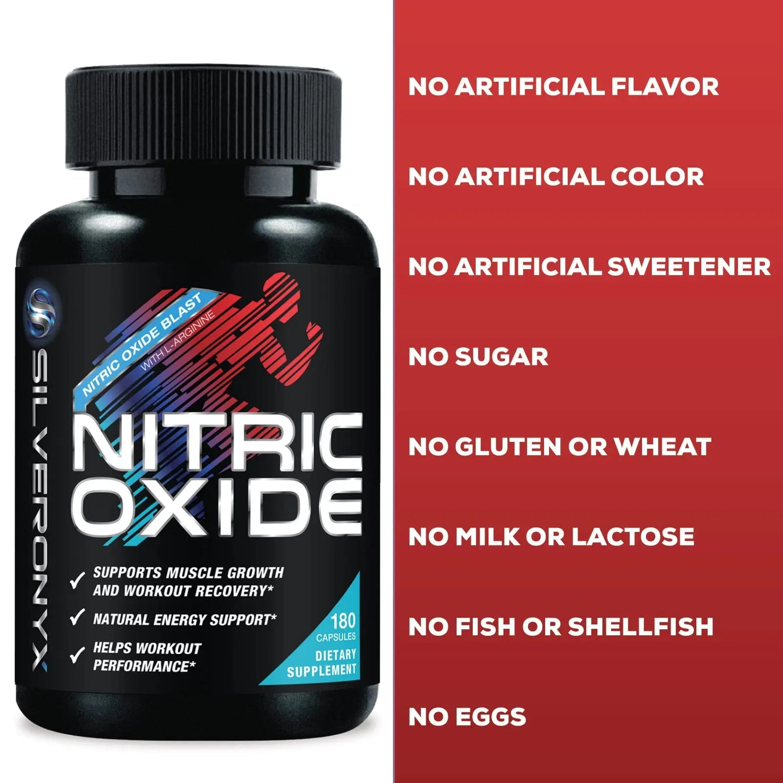 Extra Strength Nitric Oxide Supplement L Arginine 3X Strength - Citrulline Malate, AAKG SILVERONYX Au supplements