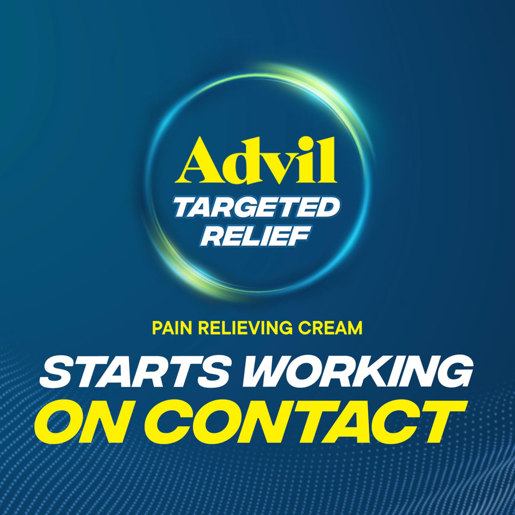 Advil Targeted Relief Pain Relieving Cream, Up to 8 Hours of Powerful Relief of Minor Arthritis Pain, Joint Pain, Lower Back Pain and Muscle Pain - 2.3 oz Advil Au supplements