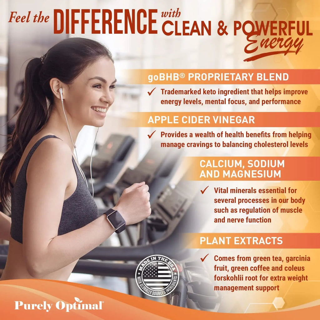 Purely Optimal Premium Keto+Apple Cider Vinegar Pills - Promote Ketosis, Boost Energy Purely Optimal Au supplements