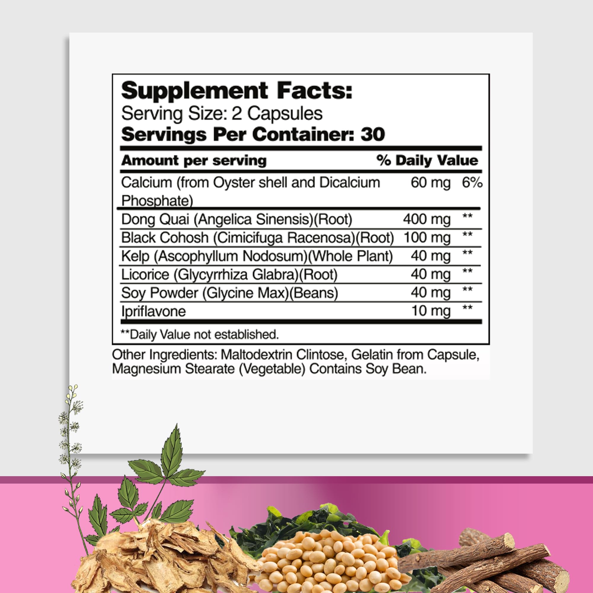 GreeNatr Menopause Supplements for Women - Perimenopause Supplements Women with Dong Quai & Black Cohosh for Menopause Hot Flashes - Menopause Support for Sleep Quality & Hormone Balance - 60 Caps GreeNatr Au supplements