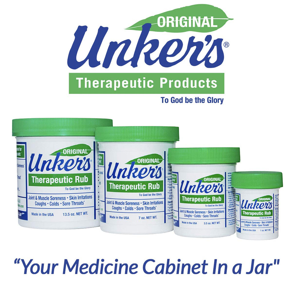 Unker's Unker's therapeutic rub 7 ounces, 7 Ounce Unker's Au supplements