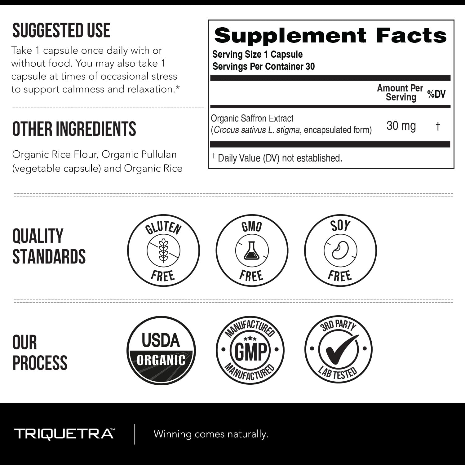 Organic Saffron Extract: Optimized Extract with Safromotivines, Safranal, and Crocins – Clinically Studied | Premium Persian Sargol Quality | Supports Mood,