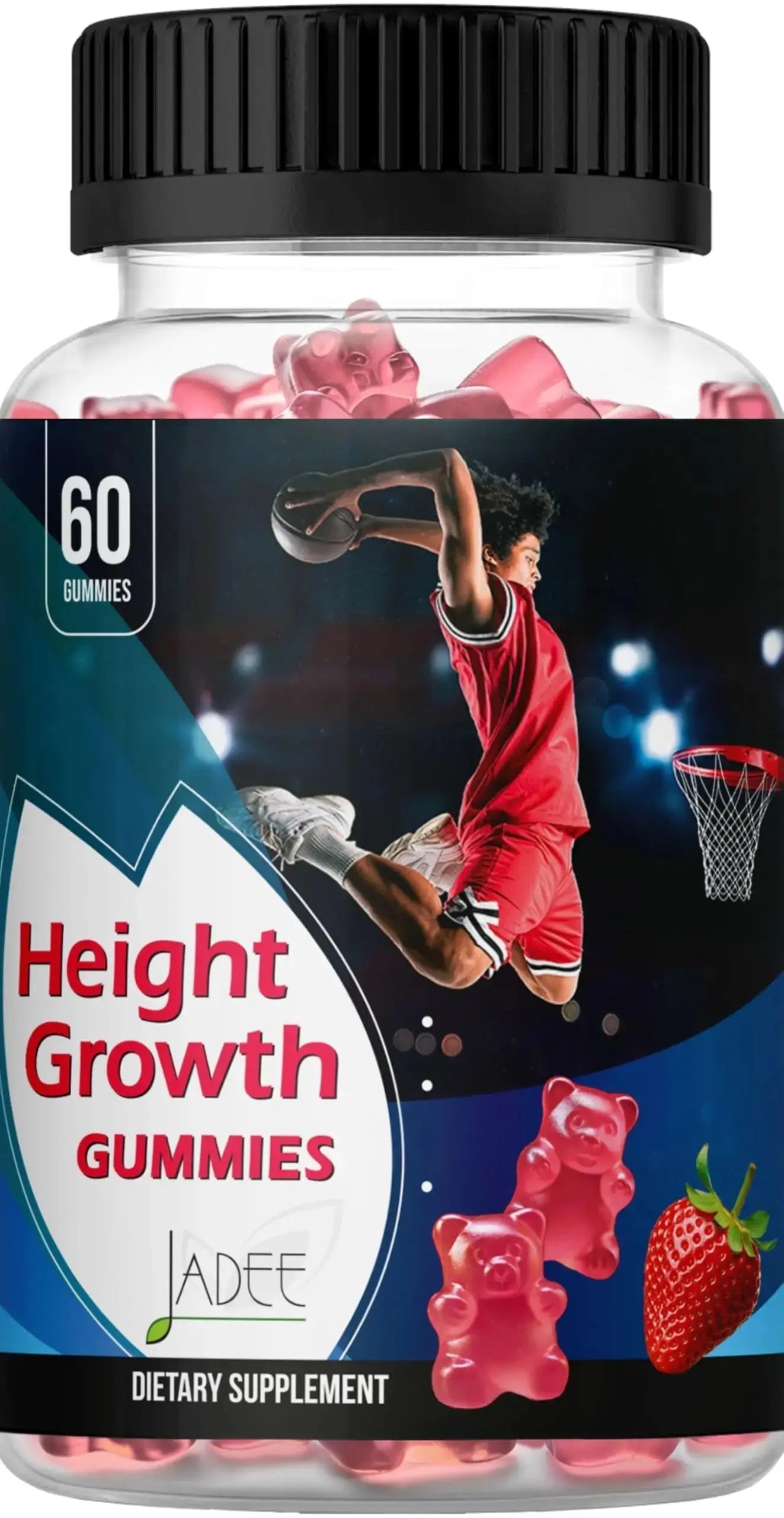 Jadee Height Growth Gummies for Teens & Kids Calcium 325mg, Teen Vitamins D3,K2,C, Magnesium, Ashwagandha, Zinc, L-Arginine Jadee Au supplements