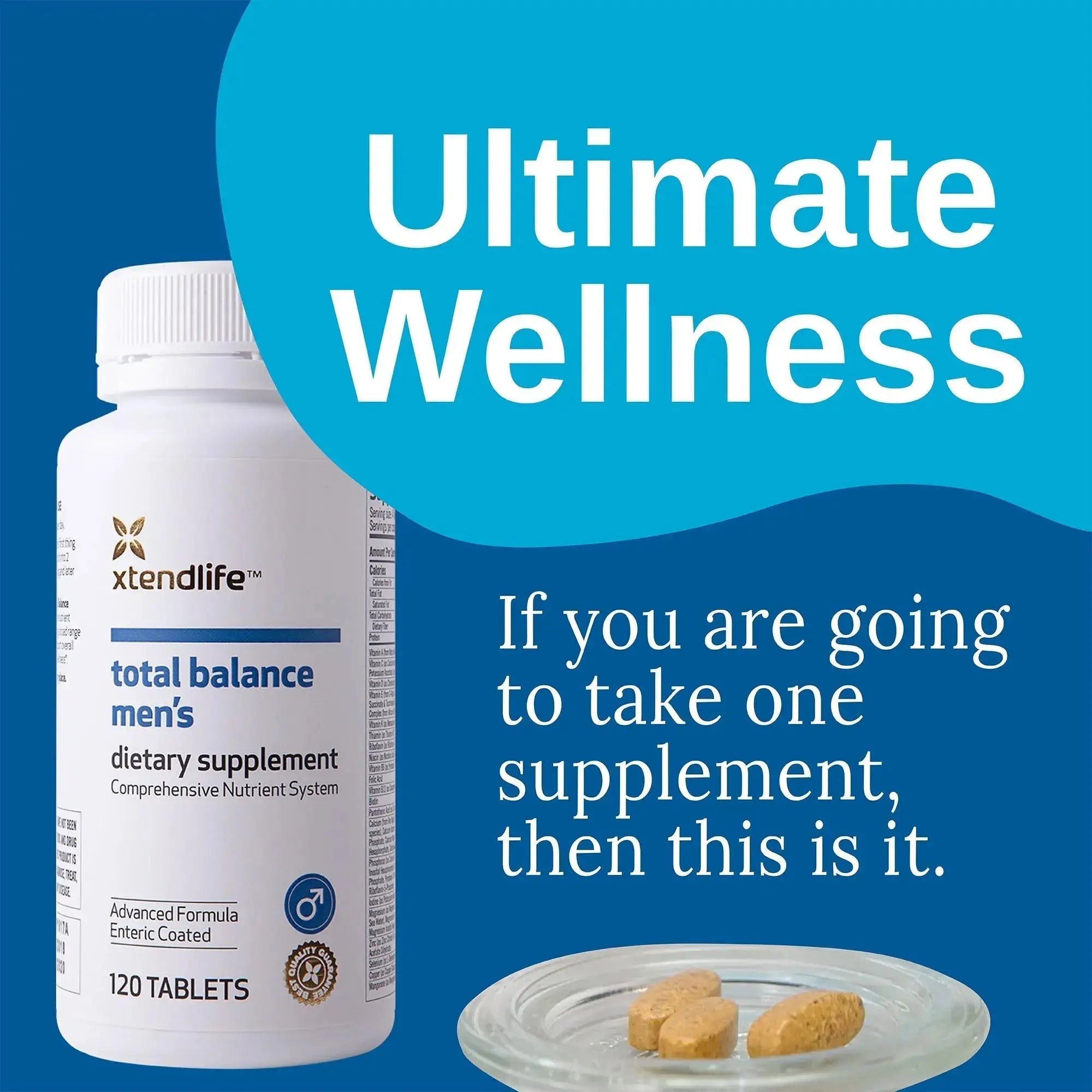 Xtendlife Total Balance Men’s Multivitamin for Immune, Heart, Digestive & Cellular Health - Daily Support Xtendlife Au supplements