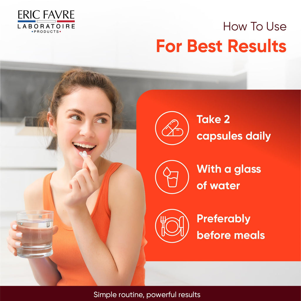 ERIC FAVRE Probiotics for Women Digestive Health – Triple Action with Prebiotics and Postbiotics, Reduces Bloating & Gas