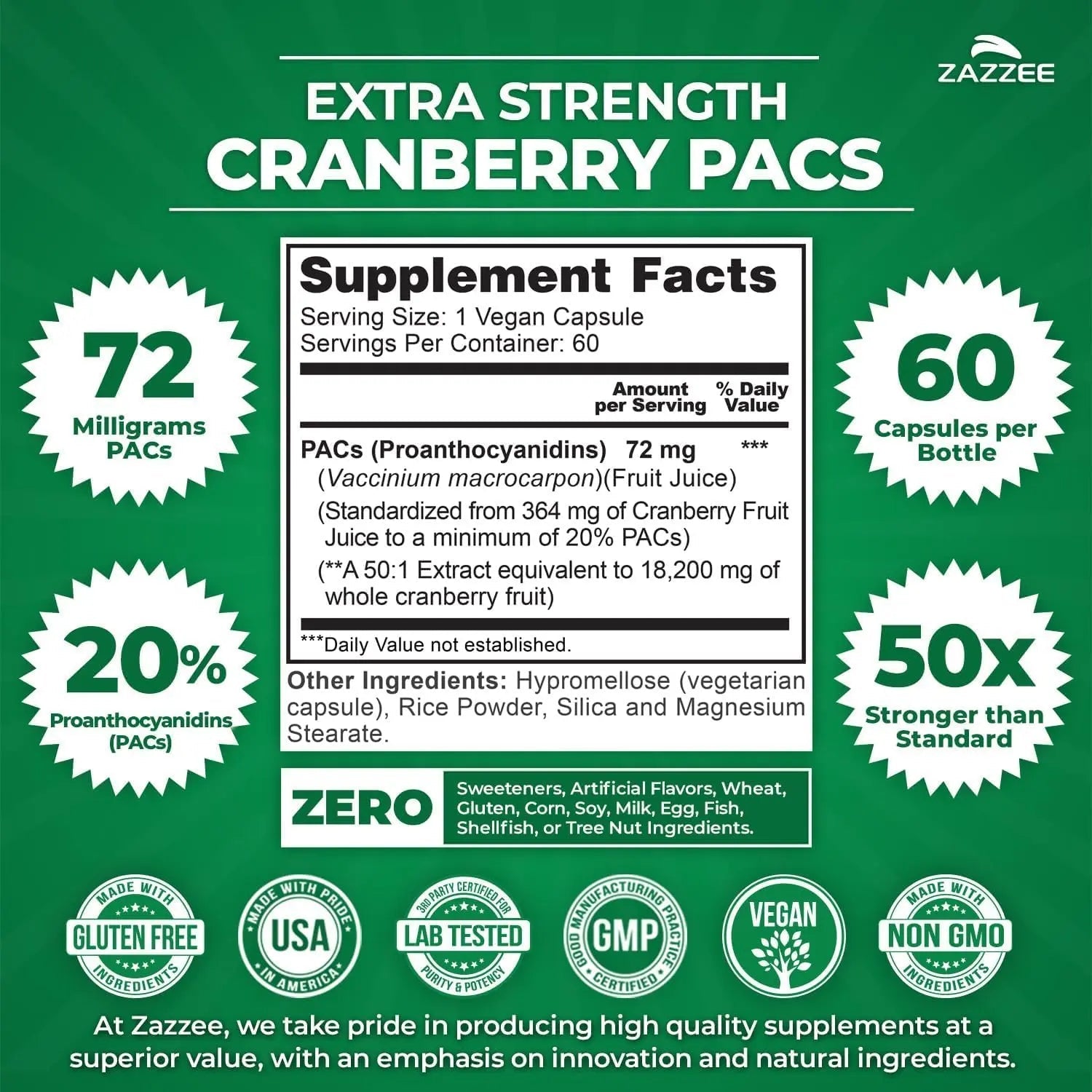 Zazzee Ultimate Urinary Tract Support Bundle | Super Concentrated Proanthocyanidin Cranberry Extract Capsules Plus D-Mannose 1000mg Capsules for UT & Bladder Cleansing (60 Servings Each) Zazzee Au supplements