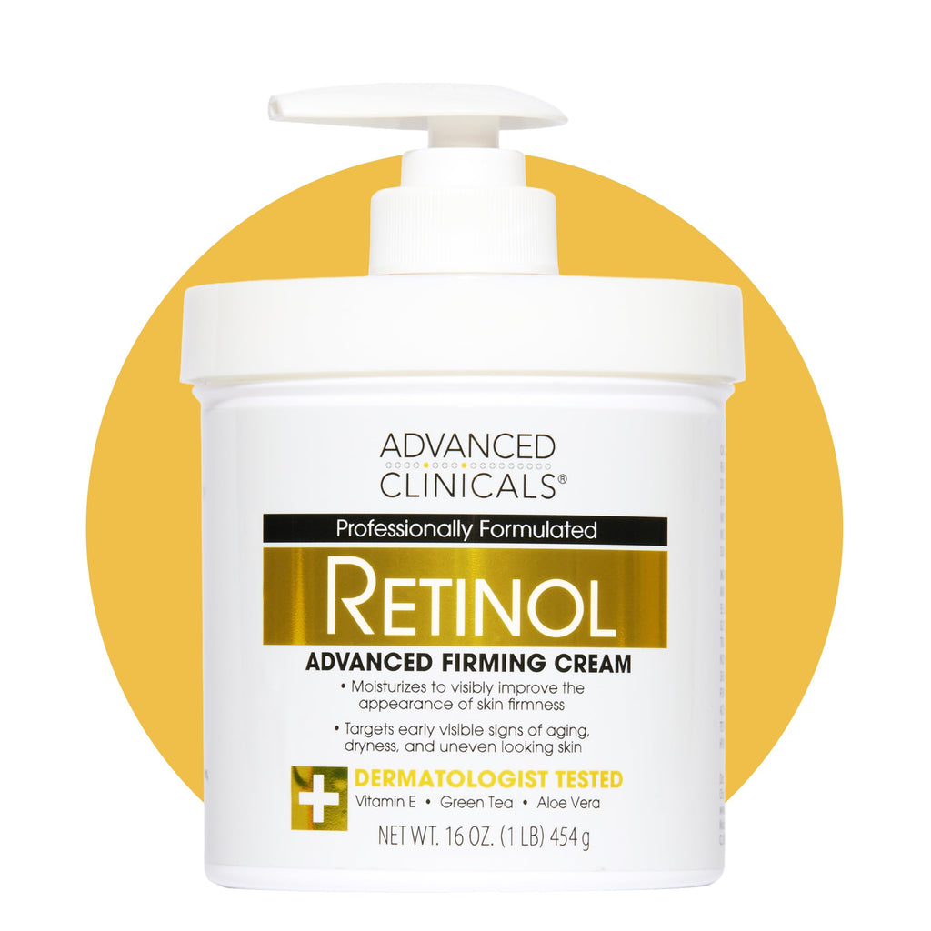 Advanced Clinicals Retinol Body Lotion & Face Moisturizer | Visible Anti Aging Skin Care Retinol Body Cream For Women & Men Targets Look Of Fine Lines